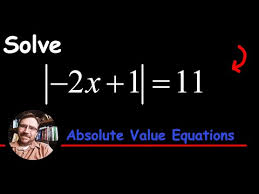 Solve An Absolute Value Equation 2x 1