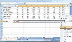 Excel Formulas Tab