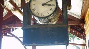 Train Station Clock Stock Footage