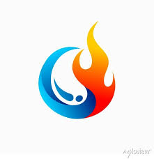Fire Vector Ilration And Water Logo
