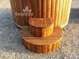Wood Fired Hot Tub With Internal Heater