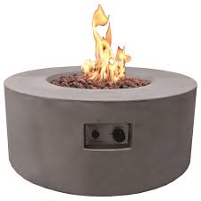 Liquid Propane Fire Table In Gray
