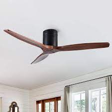 Modern Farmhouse Solid Wood Ceiling Fan