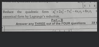 Reduce The Quadratic Form X12 2x22