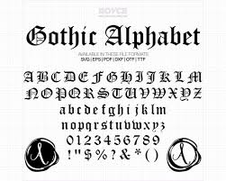 Gothic Alphabet Svg Old English Font