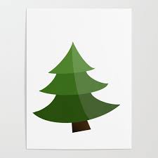 Cartoon Tree Icon Poster By