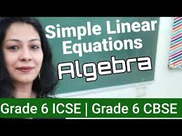 Algebra Simple Linear Equations