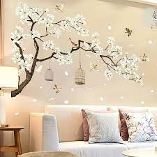 Tree Wall Painting Cherry Blossom Wall Art
