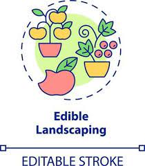 Edible Landscaping Concept Icon