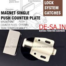 Single Magnetic Latch Catch For Glass