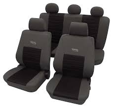 Black Seat Cover Set For Ford Fiesta V