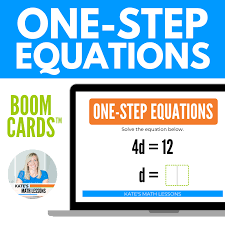 How To Solving One Step Equations