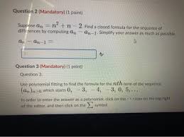 Solved Question 2 Mandatory 1 Point