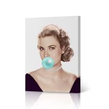 Grace Kelly Teal Blue Bubble Gum