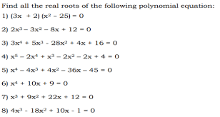 Answered Find All The Real Roots Of