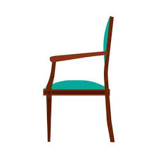 Chair Side View Vector Art Icons And