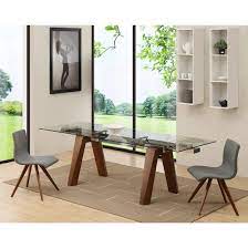 Rectangle Tempered Glass Dining Table