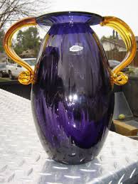 Rare Blenko Glass 9421 Dark Purple