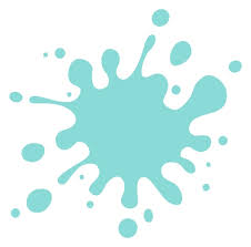 Blue Ink Splatter Icon Water Splash