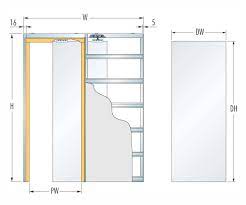 Glass Pocket Door System 125mm Wall