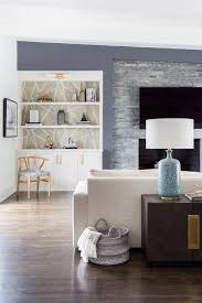 Gray Stone Ledger Panel Fireplace Tiles