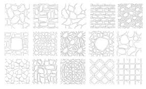 Paving Pattern Vectors Ilrations