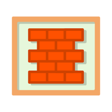 Wall Flat Icon Vector Bricks Build