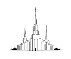 Usa Temple Icon Isolated Futuristic
