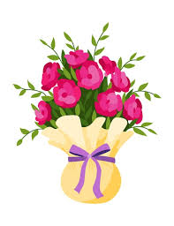 Flower Bouquet Icon Cartoon Blooming