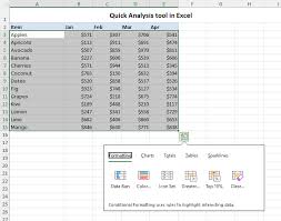 Quick Ysis Tool In Excel Where To