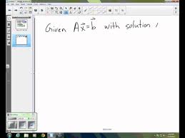 Solution To A System Of Equations