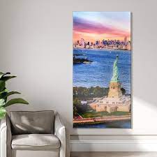 Empire Art Direct Tmp Ead6011a 7236 York View A Frameless Free Floating Reverse Printed Tempered Art Glass Wall Art