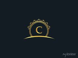 Gold C C Logo Icon Vector
