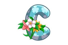 Cute Spring Icon Alphabet C