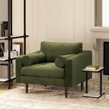 Bark Napa Fabric Lounge Arm Chair