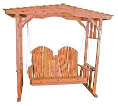 Cedar Wood Arbor With Roof From