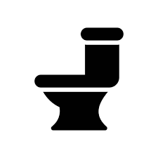 Black Toilet Icon Stock Photos Royalty