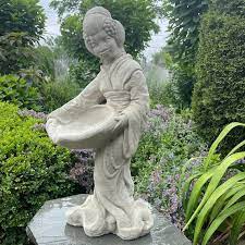 Geisha Statue Asian Garden Decor Large