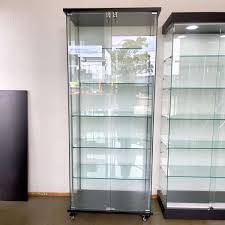 Glass Display Cabinet With Lock