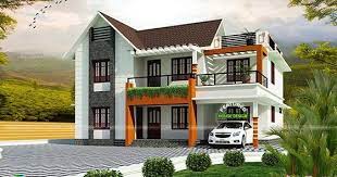 1800 Sq Ft 2 Floor House Plan Kerala
