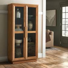 Kennington 66in Natural Display Cabinet