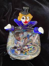 Vintage Murano Art Glass Clown Candy