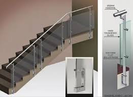 Bar Stainless Steel Glass Railing Size