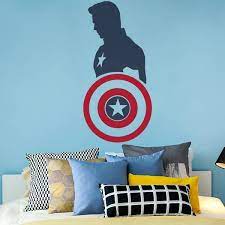 Captain America Silhouette Wall Decal