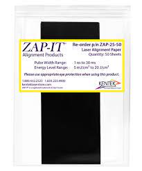 zap it laser alignment paper 2x5