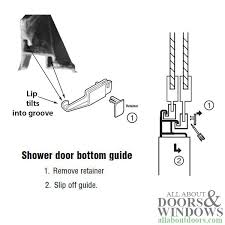 Bottom Retainer Sliding Shower Door Panel