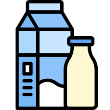 Milk Free Food And Restaurant Icons