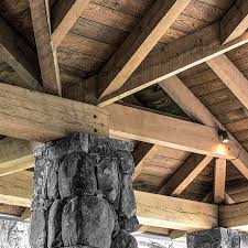 white oak wood beams