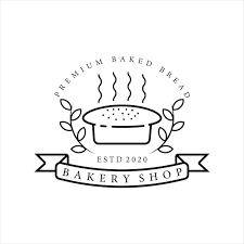 Bakery Logo Line Art Vector
