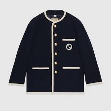Retro Tweed Jacket In Blue Ready To